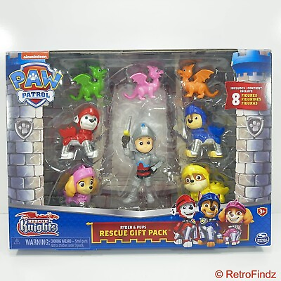 #ad Nickelodeon Paw Patrol Ryder amp; Pups Rescue Gift Pack Rescue Knights 8 Figures $21.95