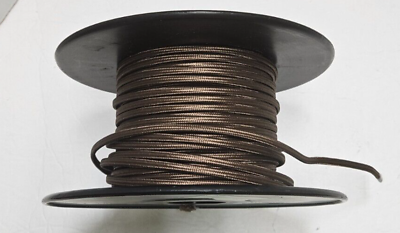 #ad #ad 25 ft. BROWN FLAT PARALLEL RAYON COVERED LAMP CORD ANTIQUE VINTAGE STYLE 46631JB $34.00