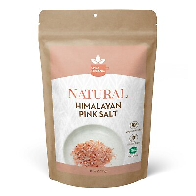#ad Natural Himalayan Salt 8 OZ Kosher Free Pink Himalayan Salt Crystal $8.48