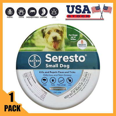 #ad 1 Pack Seresto³ Flea³ and Tick³ Collar for Small Dogs 8 Month Protection Collar $15.59