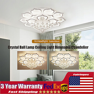 #ad Pendant Light LED Ceiling Lamps Ceiling Light 16 Petal Flower Home Decor Light $119.00