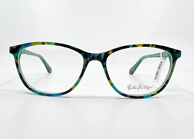 #ad Lilly Pulitzer Pamina TE Eyeglasses Frames Womens Teal Tortoise 52 15 135 6743 $89.99