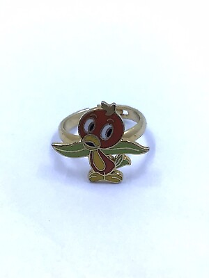 #ad Vintage Walt Disney Productions Orange Bird 1970s Kids Enamel Adjustable Ring $100.00