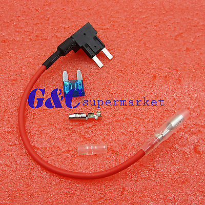 #ad 2PCS Small ACS Add A Circuit Piggy Back Pluggable MINI Blade Tap Fuse Holder $2.99