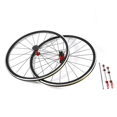 #ad 700C Ultralight Road Bicycle Bike Wheel Front Rear Wheelset Brake C V 7 11 speed $116.71