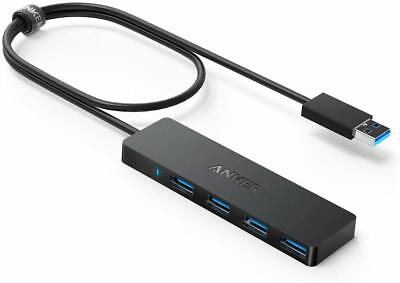 #ad Anker 4 Port Ultra Slim Data USB 3.0 Hub with 2ft Extended Cable for Mac Pro HDD $14.99