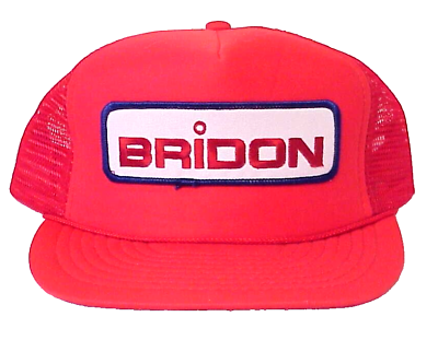 #ad OTTO BRIDON RED ADJUSTABLE VINTAGE SNAPBACK TRUCKER BASEBALL CAP HAT NEW $10.99