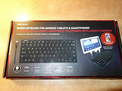 #ad MACALLY WIRED COMPACT KEYBOARD FOR ANDROID AND SMARTPHONES $19.99