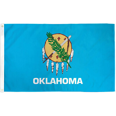#ad OKLAHOMA 3#x27;X 5#x27; FLAG POLY $11.95
