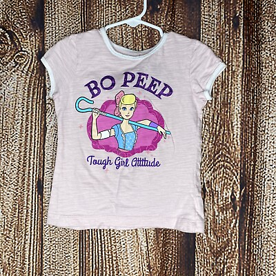 #ad Disney Store Bo Peep Toy Story 4 T Shirt Top Girls Sparkle Tee Size XS 4 $9.09