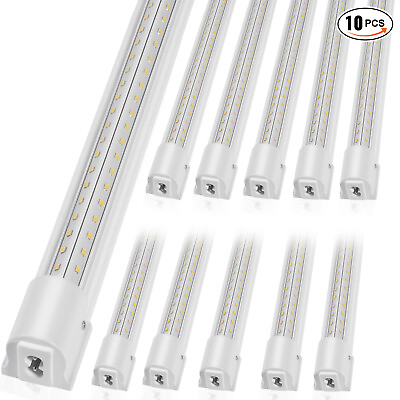 #ad VEVOR 10 Pack 4 FT LED Shop Light 40W Linkable Ceiling Shop Light Fixture 5000LM $76.99