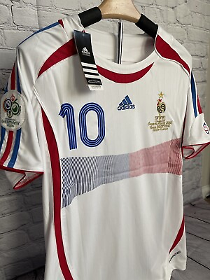#ad #ad France 2006 WC Edition Away Kit Zidane 10 Jersey Retro $64.99