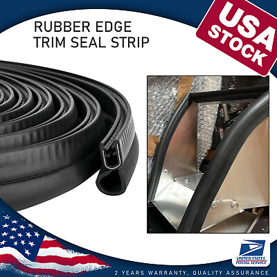 #ad 13FT Rubber Seal Trim Vehicle Weather Stripping with Bulb For Doors Truck Bonnet $21.99