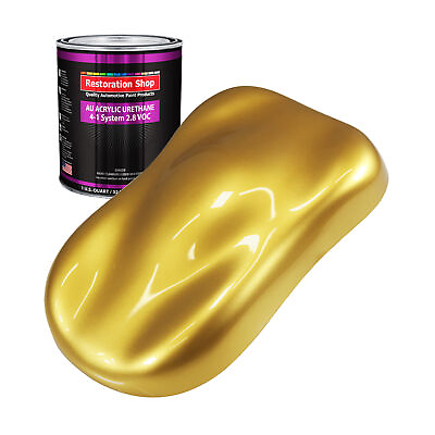 #ad Restoration Shop Anniversary Gold Met. Acrylic Urethane Quart Only Auto Paint $99.99
