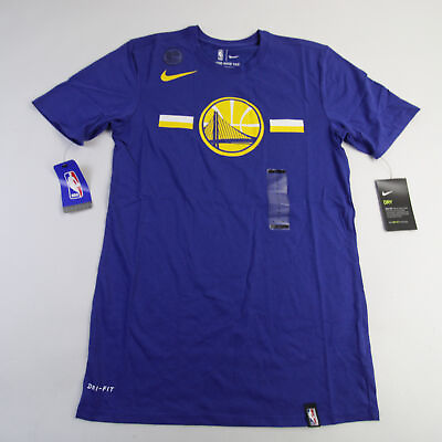 #ad Golden State Warriors Nike NBA Authentics Short Sleeve Shirt Men#x27;s Blue New $34.99