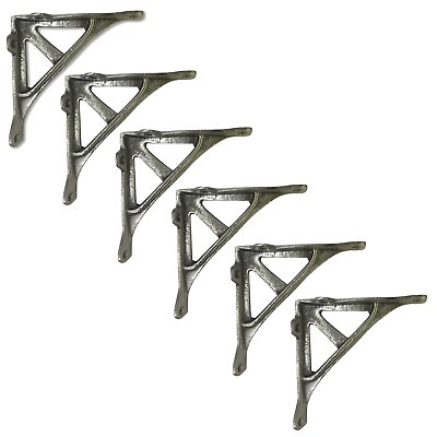 #ad Industrial Cast Iron Corner Shelf Brackets 5 inch with Arm Support Decorativ... $54.37