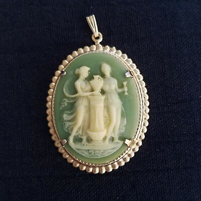 #ad #ad VINTAGE CAMEO set in Victorian Style VINTAGE PENDANT SETTING $14.00