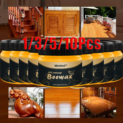 #ad New Wood Seasoning Beewax Furniture Polish Beeswax Traditional Natural Wood Wax $34.95
