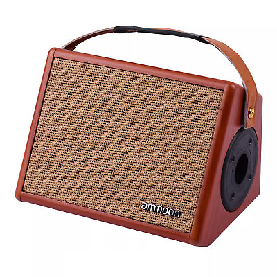 #ad 25W Portable Acoustic Guitar Amplifier Rechargeable Amp Wireless BT Speaker $155.99