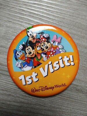 #ad Disney Parks Walt Disney World 1st Visit Pin 3quot; Collectible Genuine Memorabilia $3.99