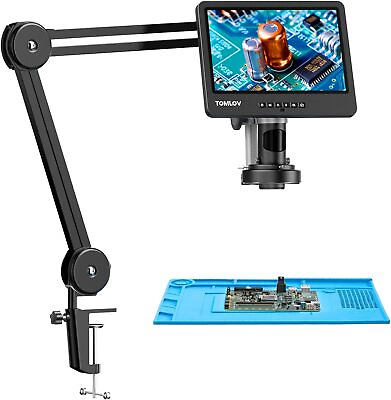 #ad Digital Microscope 2000X 10quot; Coin Magnifier with 144 Light Electronic Repair Mat $274.55