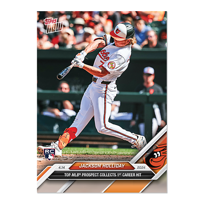 #ad #ad 2024 Topps Now #75 Jackson Holliday Baltimore Orioles RC PRESALE $8.99