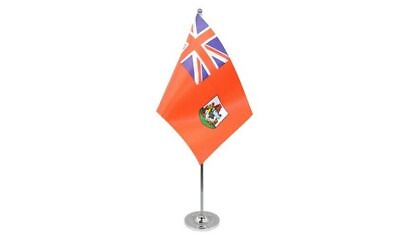 #ad BERMUDA PRESTIGE TABLE FLAG 6#x27;#x27; x 9#x27;#x27; Satin BERMUDIAN DESK FLAG 22 x 15 cm S $14.95