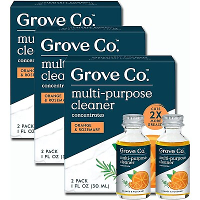 #ad 6 Pack Grove Co. Multi Purpose Plant based Household Cleaner Refill Concentrate $24.75