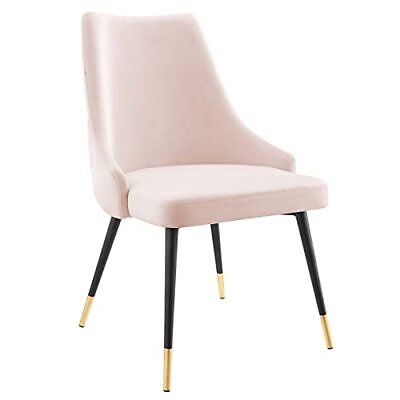 #ad Modway Adorn Tufted Performance Velvet Accent Dining Side Chair Pink $152.61