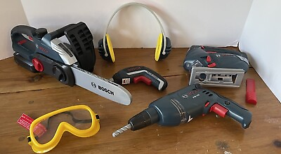 #ad Bosch Klein 3 Kids Power Tool Set Each Tested Working Sounds Motion 7 Item Set $21.99