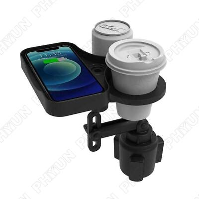 #ad 4in1 Vehicle Cup Holder Rotatable Tray Mintiml Cup Holder Expander AdapterTable $27.19