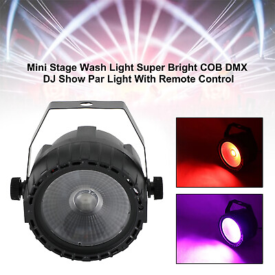 #ad Mini Stage Wash Light Super Bright COB DMX DJ Show Par Light With Remote Control $41.89