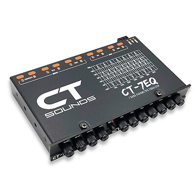 #ad CT Sounds CT 7EQ 7 Band 1 2 Din Parametric Car Audio Equalizer with AUX Input $37.99