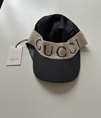 #ad Gucci 2018 Gabardine Headband Baseball Cap Hat Black M $250.00