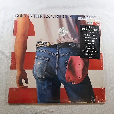 #ad Bruce Springsteen Born In The Usa COLUMBIA 38653 w Shrink LP Vinyl Record Albu $27.84