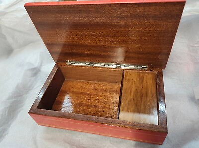 #ad Vintage Music Box Sorrento Gabriella Via Tasso 10 Dr Zhivago Antique Wood Box $50.00
