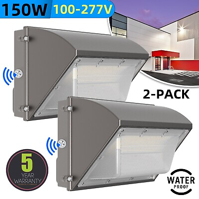 #ad 2Pack Led Wall Pack Light Fixture 150W IP65 Outdoor Security Led Lighting 5000K $169.00