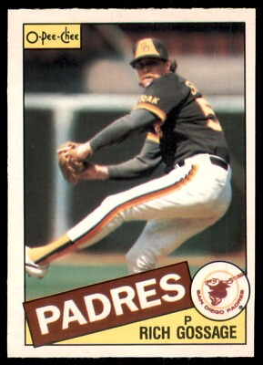 #ad 1985 O Pee Chee Rich Gossage San Diego Padres #90 $1.00