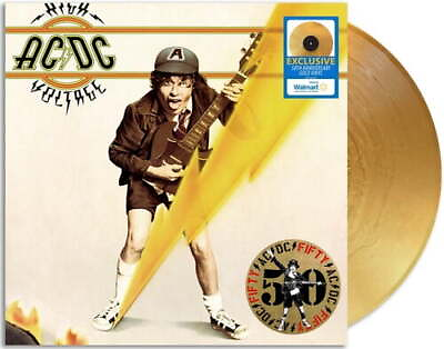#ad High Voltage Walmart Exclusive 50th Anniversary gold color vinyl Rock LP $24.88
