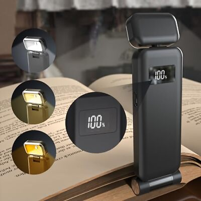#ad Book Light Rechargeable Reading Light in Bed at Night with Power Display $14.56