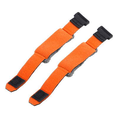 #ad Guitar Mute Wrap Band 7.1x0.9 Inch Noise Reducer for Guitar Orange Pack of 2 $10.98