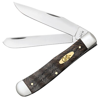 #ad Case XX Trapper Pocket Knife Tru Sharp Steel Blades Curly Oak Handle Made in USA $79.99
