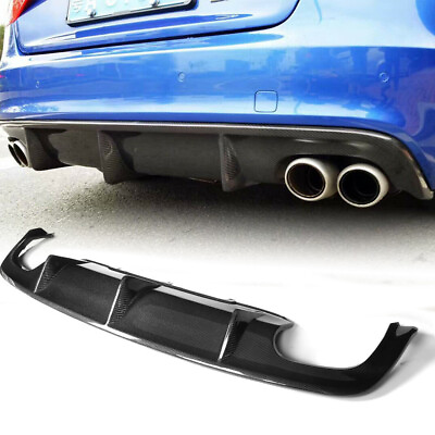 #ad For Audi A5 Sline S5 2012 16 Real Carbon Fiber Rear Bumper Diffuser Lip Spoiler $356.24