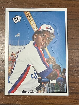 #ad 1985 O Pee Chee Stickers Tim Raines #82 Montreal Expos $1.29