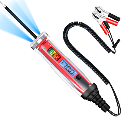 #ad Electrical Test Pen Bipolar Automotive Wiring Tester Digital LCD Automobile R2K5 C $30.49