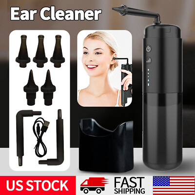 #ad Safety Electric Cordless Vacuum Ear Cleaner Wax Remover Painless Cleaning Tool $35.99