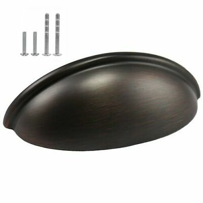 #ad Oil Rubbed Bronze Cabinet Drawer Dresser Cup Bin Pull 3quot; $1.69