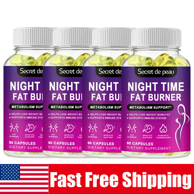 #ad Night Time Fat Burner Supplement For Fat Burner Weight Loss Appetite Suppressant $34.98