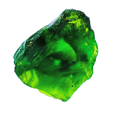 #ad Natural Green Peridot Loose 35 Ct Certified Uncut Rough Pakistani Gemstone KKE $6.59