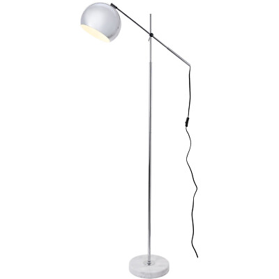 #ad Decovio 12827 CW1 Sayre Floor Lamp Chrome with White Marble $72.80